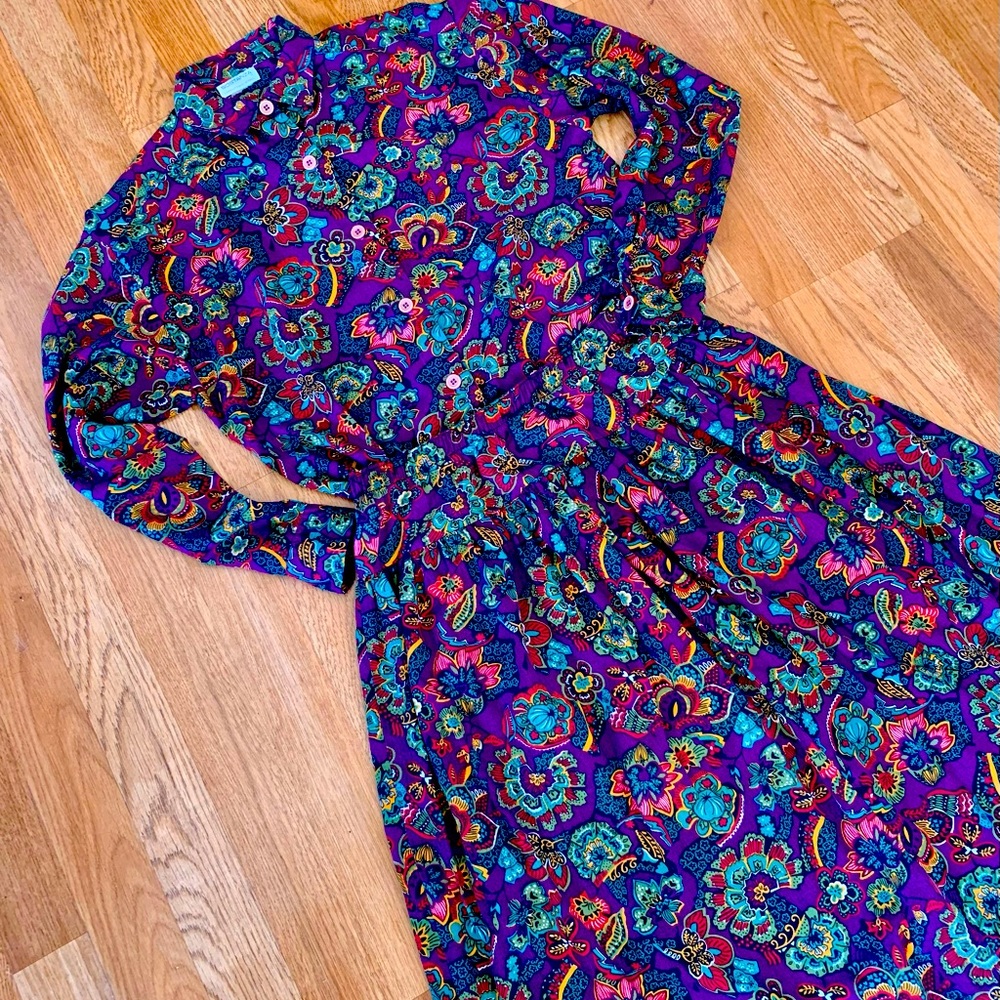 Vintage 80s Paisley 2 Piece Matching Set